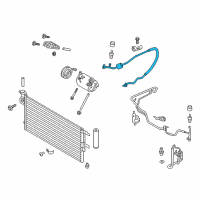 OEM 2016 Ford Focus AC Hose Diagram - G1FZ-19D742-A