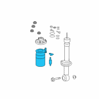 OEM Lincoln Air Spring Diagram - 7L1Z-5A891-B