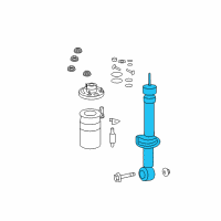 OEM 2008 Lincoln Navigator Shock Diagram - 8L1Z-18125-P