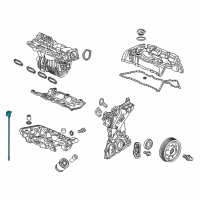 OEM 2020 Honda Civic Dipstick, Oil Diagram - 15650-5BA-A00