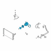OEM Hyundai Genesis Compressor Assembly Diagram - 97701-B1200