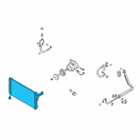 OEM Hyundai Condenser Assembly-Cooler Diagram - 97606-B1201