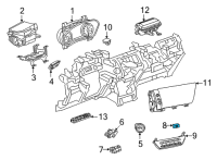 OEM 2021 Buick Envision Hazard Switch Diagram - 84719144