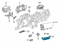 OEM 2021 Buick Envision Dash Control Unit Diagram - 84958545