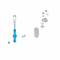 OEM 2009 Kia Borrego Shock Absorber Assembly Diagram - 546512J310