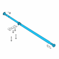 OEM 2017 Ford Police Interceptor Utility Drive Shaft Diagram - FG1Z-4R602-A