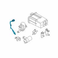 OEM 2004 Nissan Titan Air Fuel Ratio Sensor Assembly Diagram - 22693-7S000