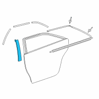 OEM Toyota Camry Applique Diagram - 75762-06140