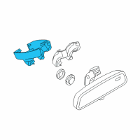 OEM 2007 BMW 750Li Set Of Covers Mirror Baseplate Diagram - 51-16-7-076-129