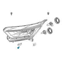 OEM Honda Screw Tapping (3X16) Diagram - 33105-TD4-J11