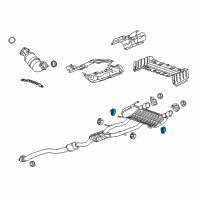 OEM GMC Envoy XUV Tailpipe Insulator Diagram - 15120136