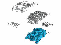 OEM 2021 Jeep Grand Cherokee L BRACKET-POWER DISTRIBUTION CENTER Diagram - 68347011AC