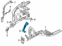 OEM Hyundai Elantra Spring, Upper Seat Assembly Diagram - 54620-28101