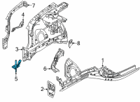 OEM 1994 Hyundai Elantra Front Spring Pad, Upper Diagram - 54623-28001