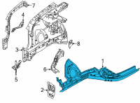 OEM 1992 Hyundai Elantra Strut Assembly Diagram - 54650-28102
