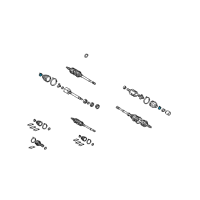 OEM Toyota Boot Kit Clamp Diagram - 42345-08070