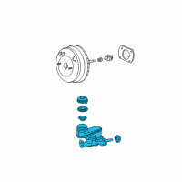 OEM Acura Master Cylinder Assembly Diagram - 46100-SDB-A02