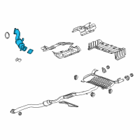 OEM 2016 Cadillac ATS Converter & Pipe Diagram - 19420222