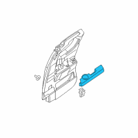 OEM Nissan Titan Rear Door Armrest, Left Diagram - 82941-ZR00B