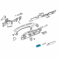 OEM 2000 GMC Sierra 2500 Holder Asm-Instrument Panel Cup *Pewter Diagram - 15753270