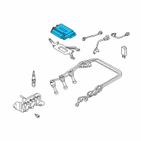 OEM 2005 Hyundai Tiburon Engine Control Module Unit Diagram - 39109-37600