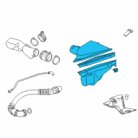 OEM 2018 Cadillac CTS Air Cleaner Assembly Diagram - 23187663