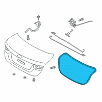 OEM 2022 Kia Forte W/STRIP-Trunk Lid Op Diagram - 81061M7000