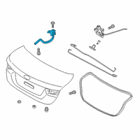 OEM 2019 Kia Forte Hinge Assy-Trunk Lid Diagram - 69910M6000