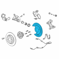 OEM 2018 Buick Regal Sportback Backing Plate Diagram - 84145654