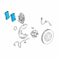 OEM Chevrolet Camaro Front Pads Diagram - 22907156