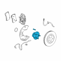 OEM 2015 Chevrolet Camaro Front Wheel Bearing (W/ Bearing) Diagram - 23103115