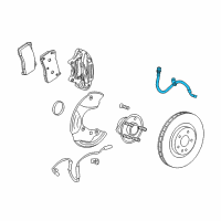 OEM 2012 Chevrolet Camaro Hose Asm-Front Brake Diagram - 92229713