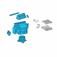 OEM 2012 Lexus IS F Blower Assembly Diagram - 87130-30811