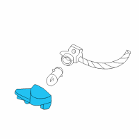 OEM Chevrolet Corvette License Lamp Diagram - 16519986