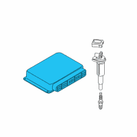 OEM BMW 750Li Engine Control Module Diagram - 12-14-7-566-725