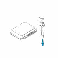 OEM BMW 528xi Spark Plugs (UP TO 12/09) Diagram - 12-12-2-158-253