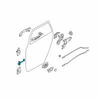 OEM Hyundai Tucson Checker Assembly-Rear Door, RH Diagram - 79490-2E000
