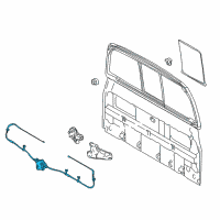 OEM 2017 Toyota Tacoma Window Regulator Diagram - 69088-04010