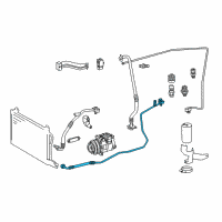 OEM 2003 Dodge Sprinter 2500 Line-CONDENSER To RECEIVER/DRIER Diagram - 5104484AA