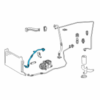 OEM 2003 Dodge Sprinter 3500 Line-A/C Compressor Diagram - 5124817AA