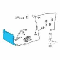 OEM 2003 Dodge Sprinter 2500 CONDENSER-A/C Diagram - 5104114AA