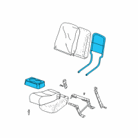 OEM Chevrolet Silverado 2500 HD Holder, Front Center Seat Cup *Graphite Diagram - 88938355