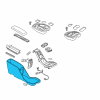 OEM 2008 Dodge Dakota Console-Floor Diagram - 1CY791DVAB