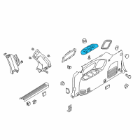 OEM 2010 Kia Sedona Luggage Cup Holder, Right Diagram - 857434D200CS