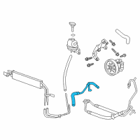 OEM 2008 Cadillac CTS Lower Return Hose Diagram - 25821306