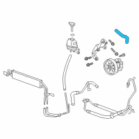 OEM 2013 Cadillac CTS Hose Asm-P/S Fluid Reservoir Outlet Diagram - 25821309