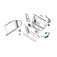 OEM BMW 530i Door Pocket Lighting, Rear Diagram - 63-31-6-927-006