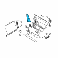 OEM BMW 525xi Door Window Switch Rear Left Diagram - 61-31-6-951-966