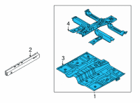 OEM 2022 Hyundai Santa Fe PANEL ASSY-FLOOR, CTR Diagram - 65100-S2860