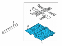 OEM Hyundai Santa Fe PANEL-CENTER FLOOR Diagram - 65101-S2560